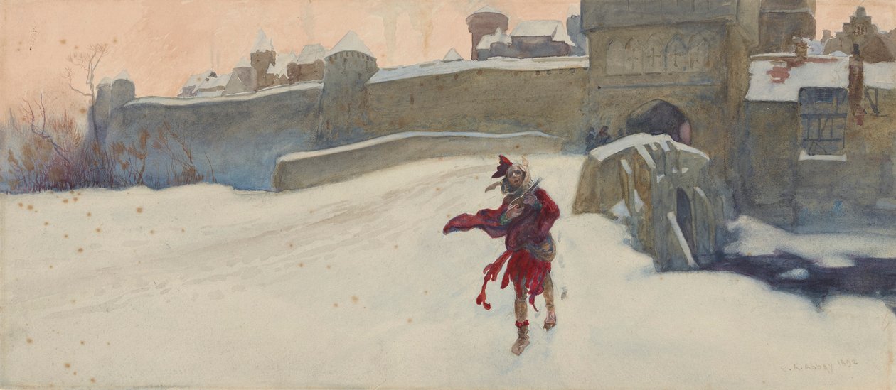 Estudio de composición para de Edwin Austin Abbey