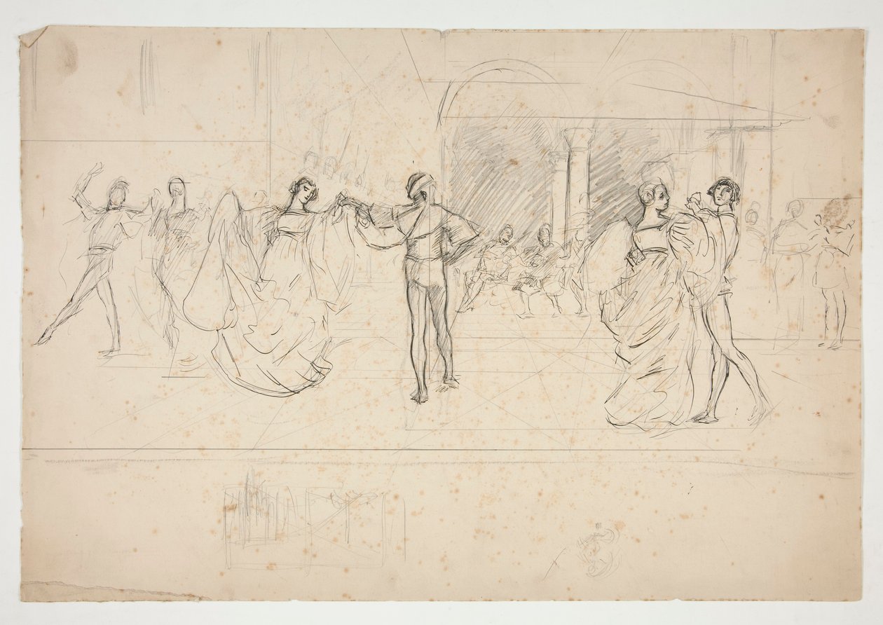 Estudio de composición para de Edwin Austin Abbey