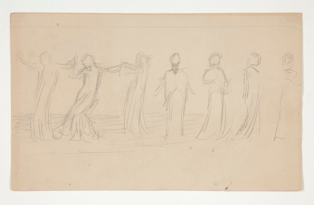 Estudio de composición para de Edwin Austin Abbey