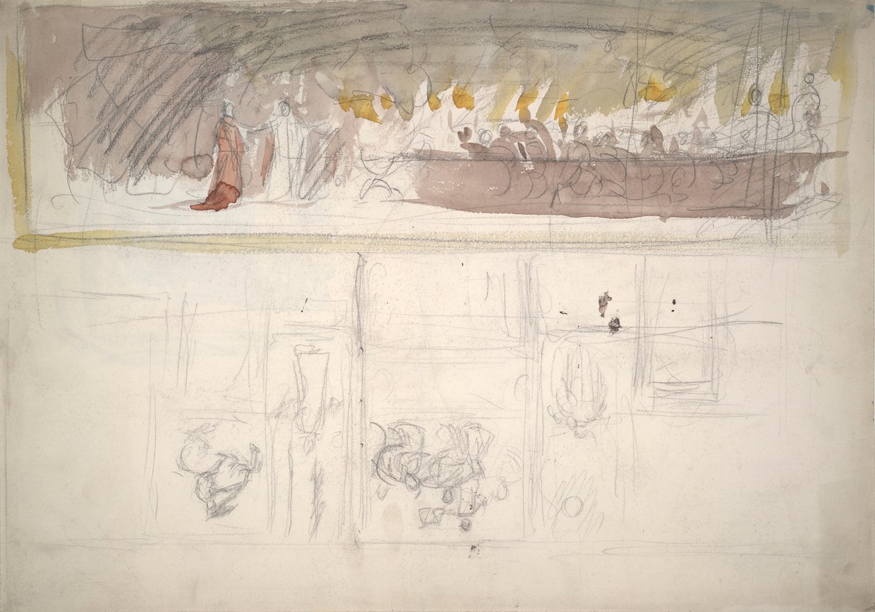 Estudio de composición para de Edwin Austin Abbey