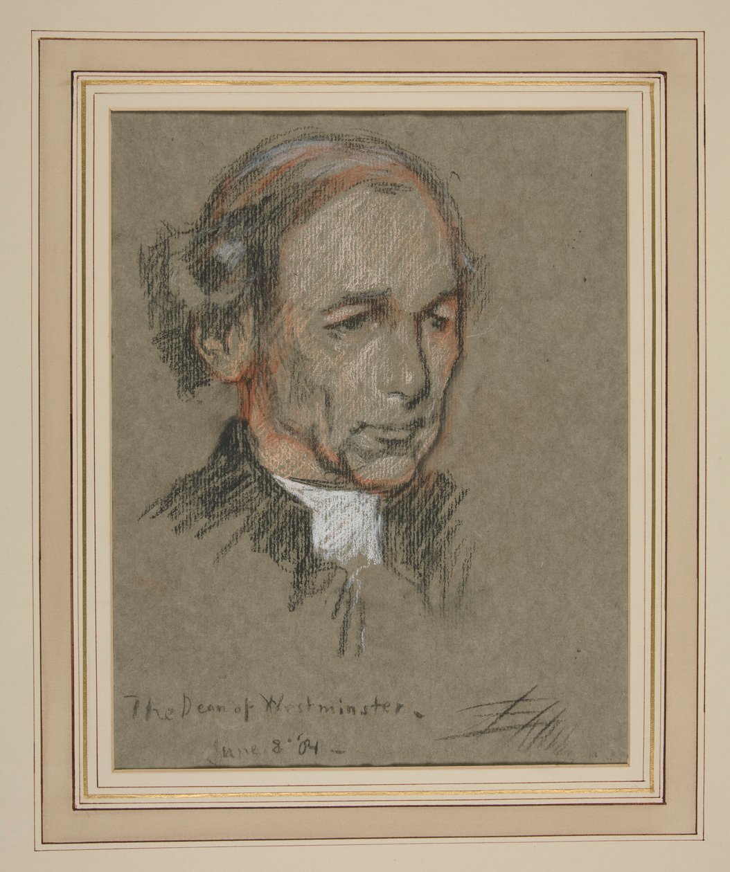 Retrato de la coronación de Eduardo VII: Joseph Armitage Robinson, canónigo de Edwin Austin Abbey