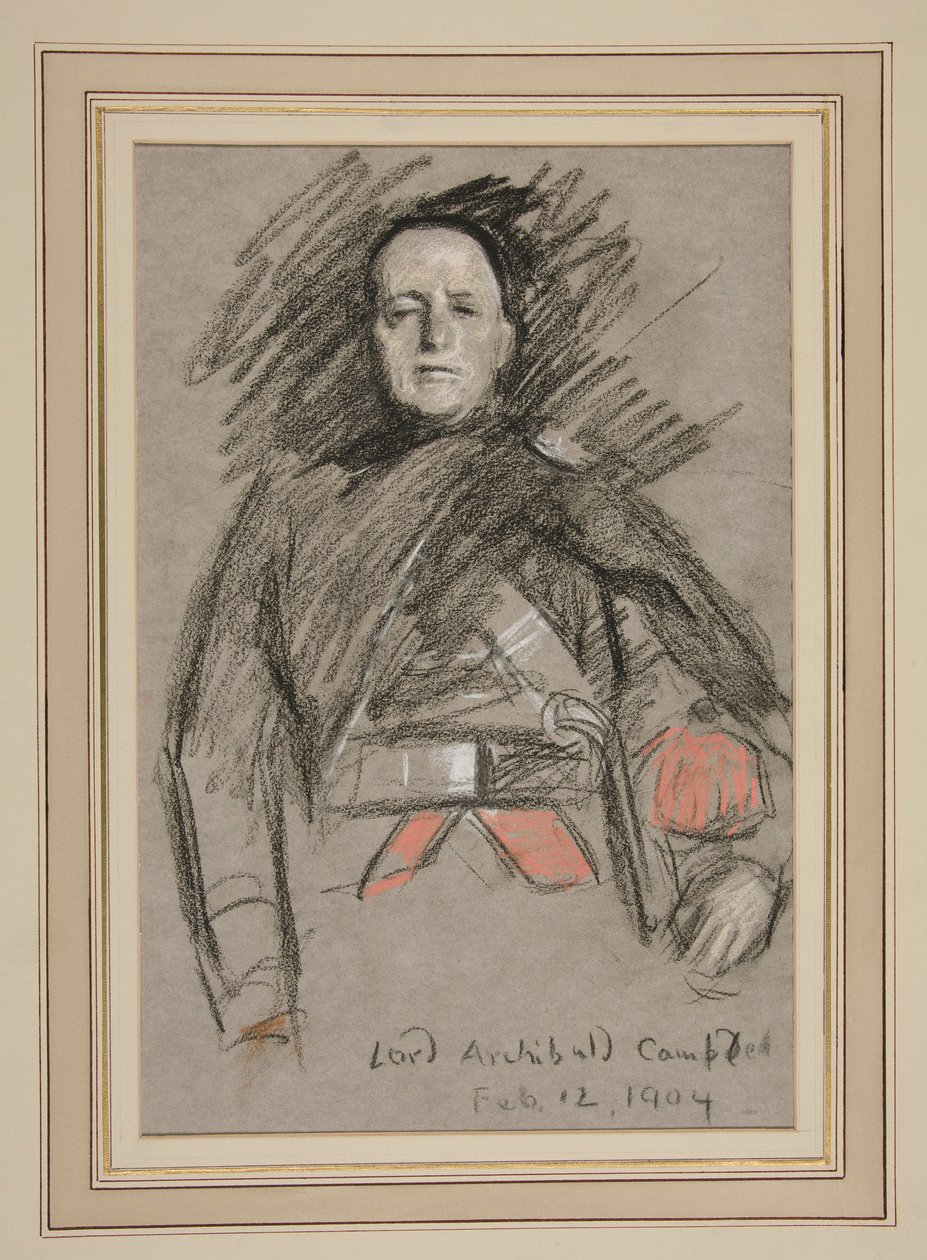 Retrato de la coronación de Eduardo VII: Lord Archibald Campbell de Edwin Austin Abbey