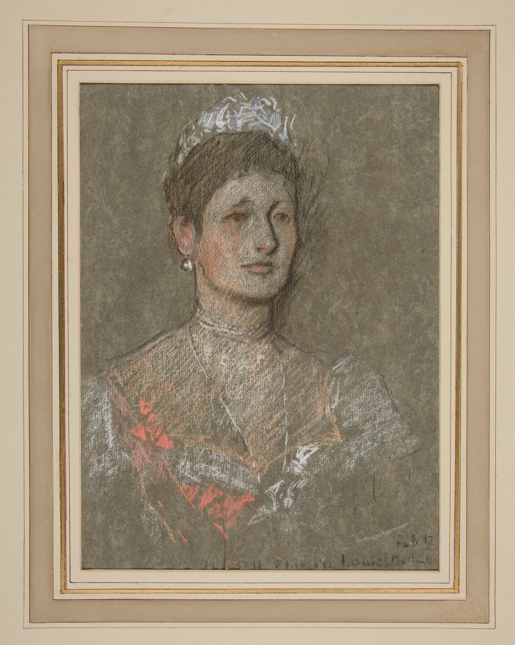 Coronación de Eduardo VII Retrato: Princesa Luisa de Battenberg de Edwin Austin Abbey