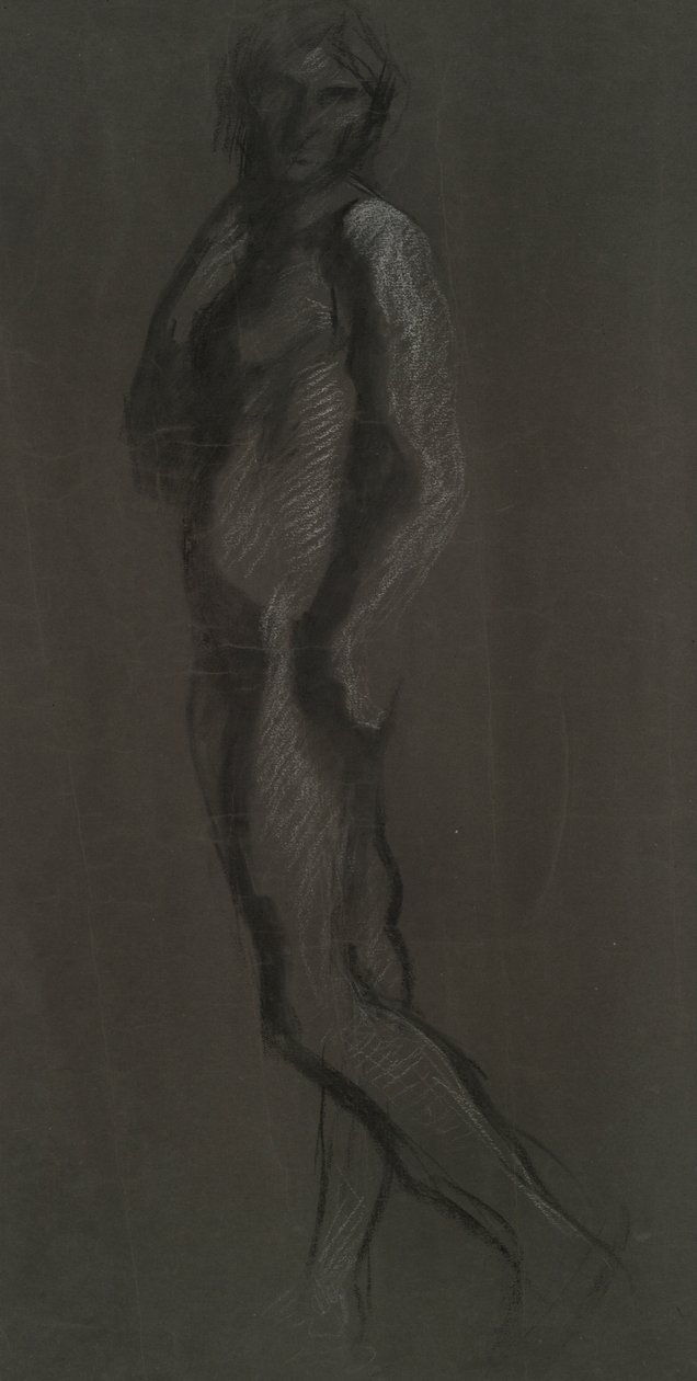 Estudio de figuras tempranas para de Edwin Austin Abbey