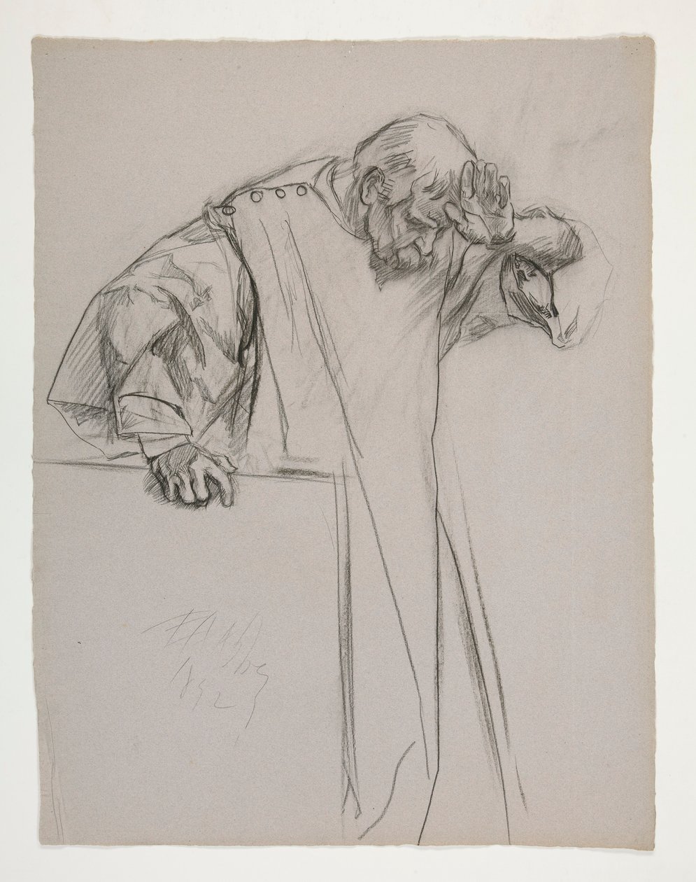 Estudios de figuras para el Rey Arturo de Edwin Austin Abbey
