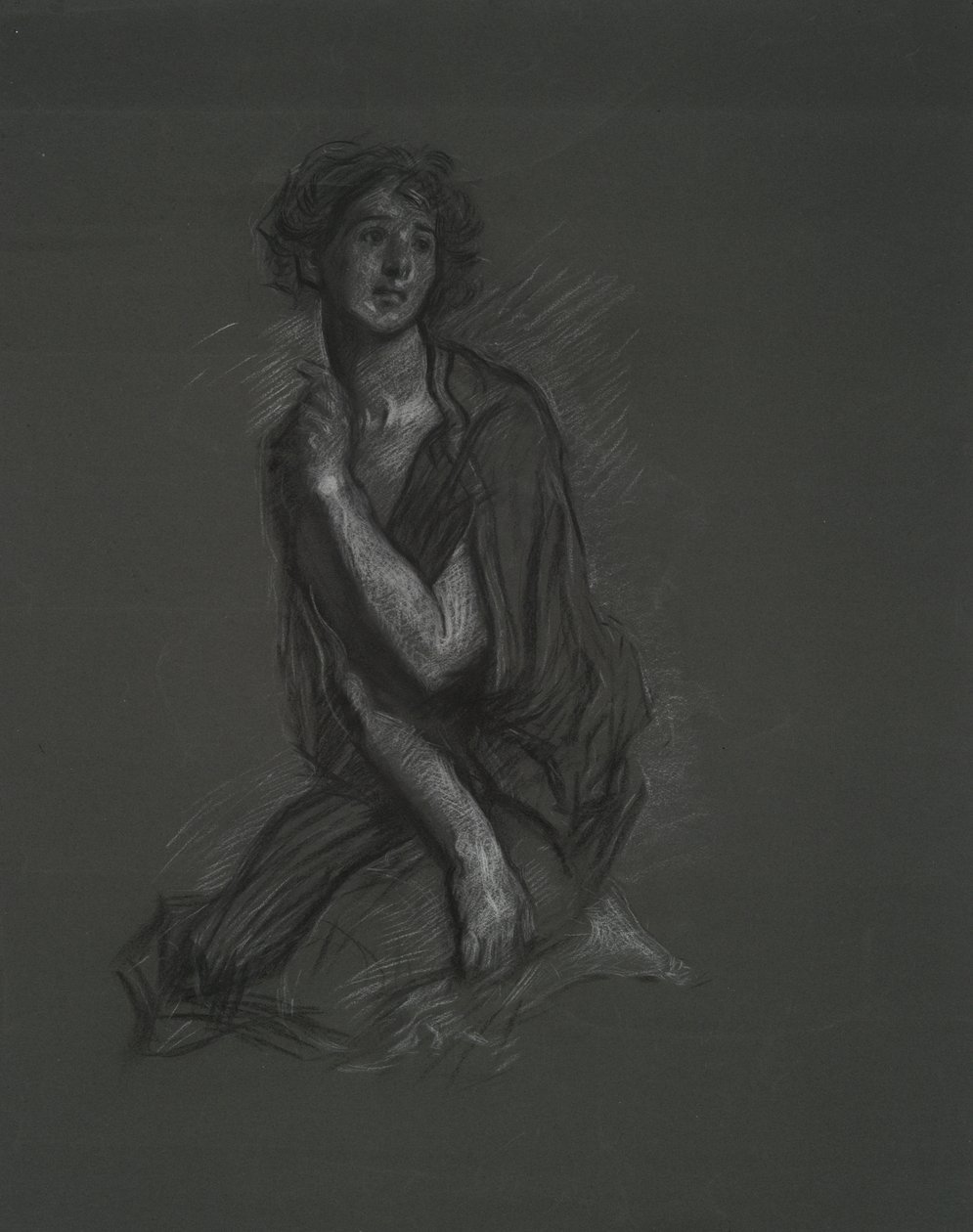 estudio de figura de Edwin Austin Abbey