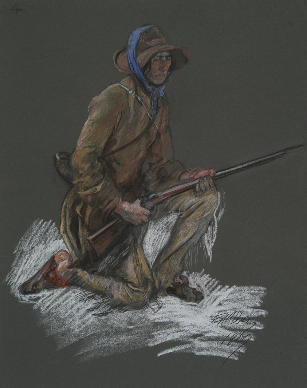 Estudio de figuras para de Edwin Austin Abbey