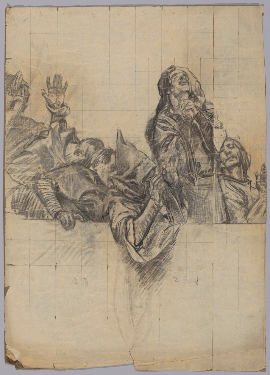Estudio de figuras para de Edwin Austin Abbey