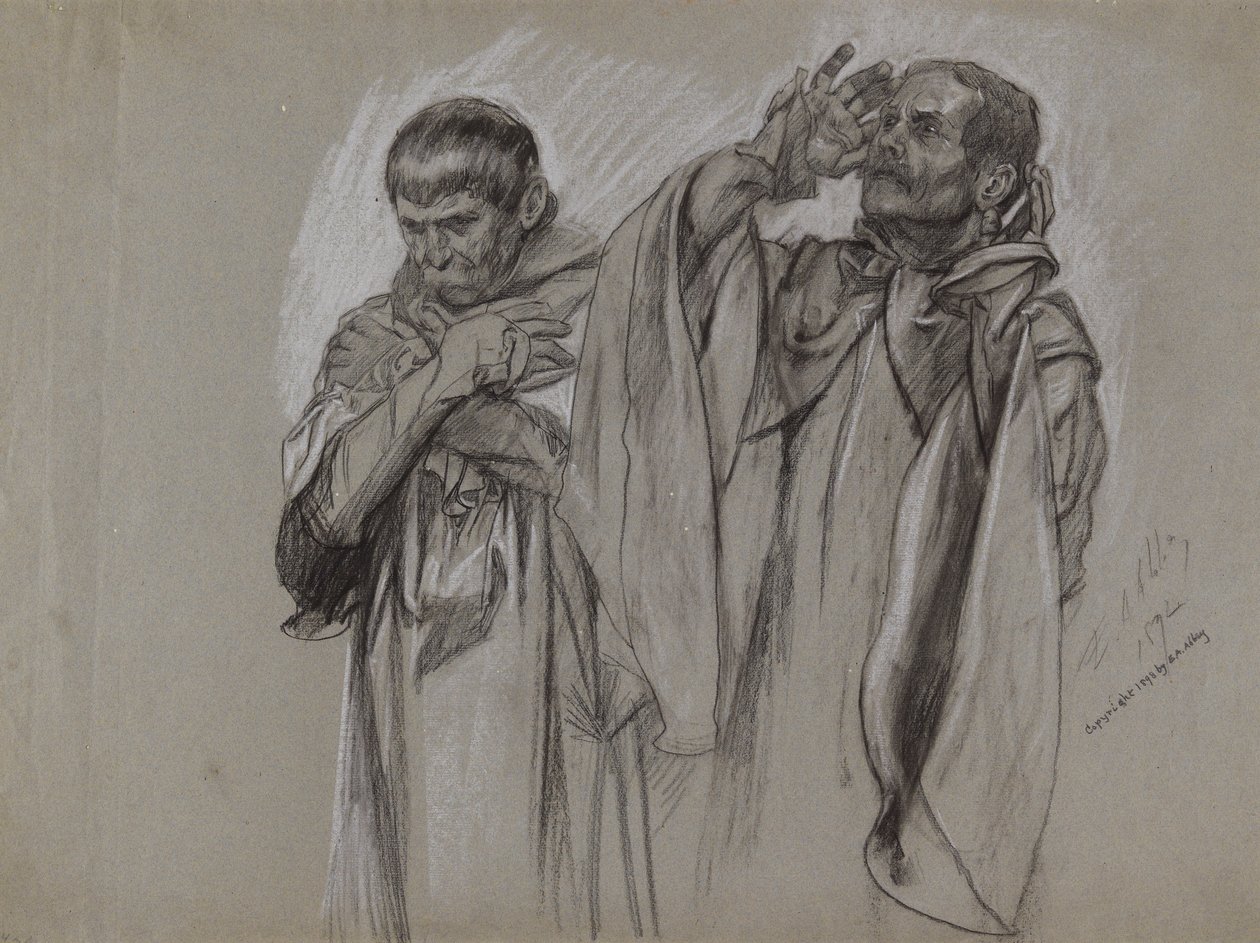 Estudio de figuras para de Edwin Austin Abbey