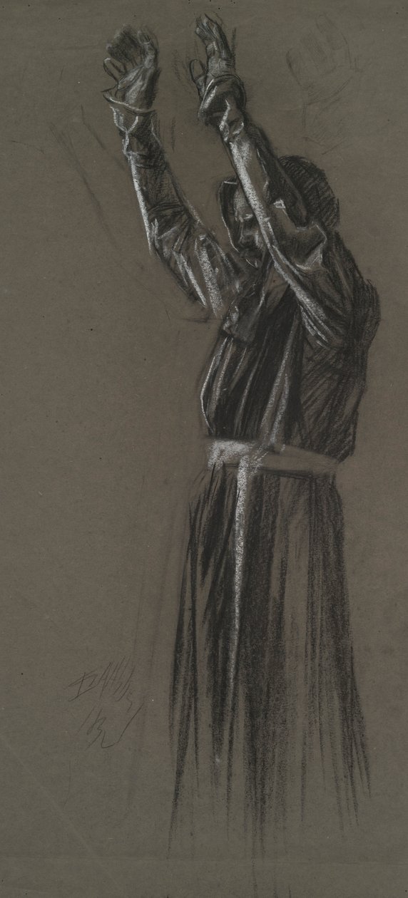 Estudio de figuras para de Edwin Austin Abbey
