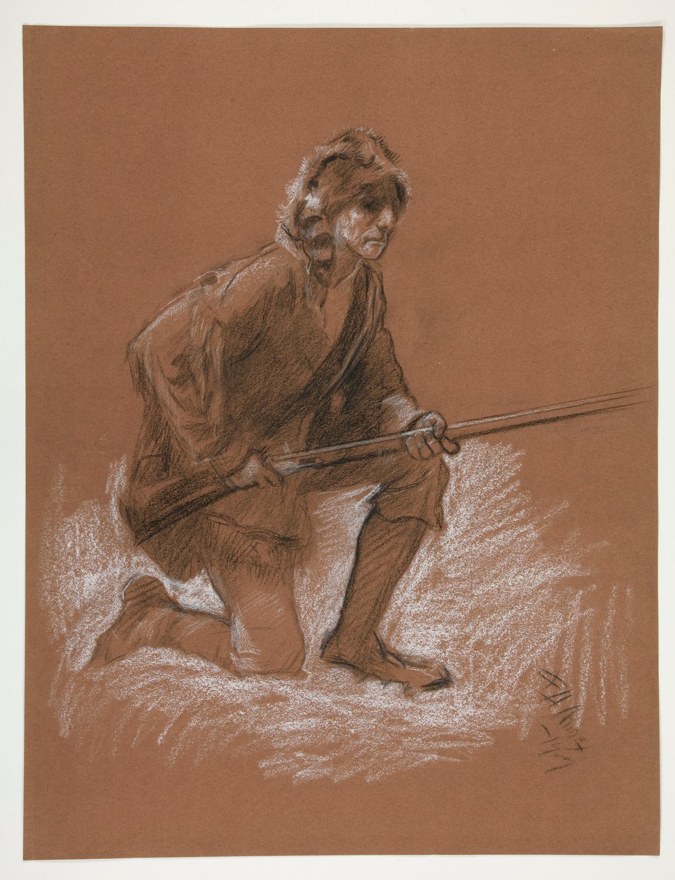 Estudio de figuras para de Edwin Austin Abbey