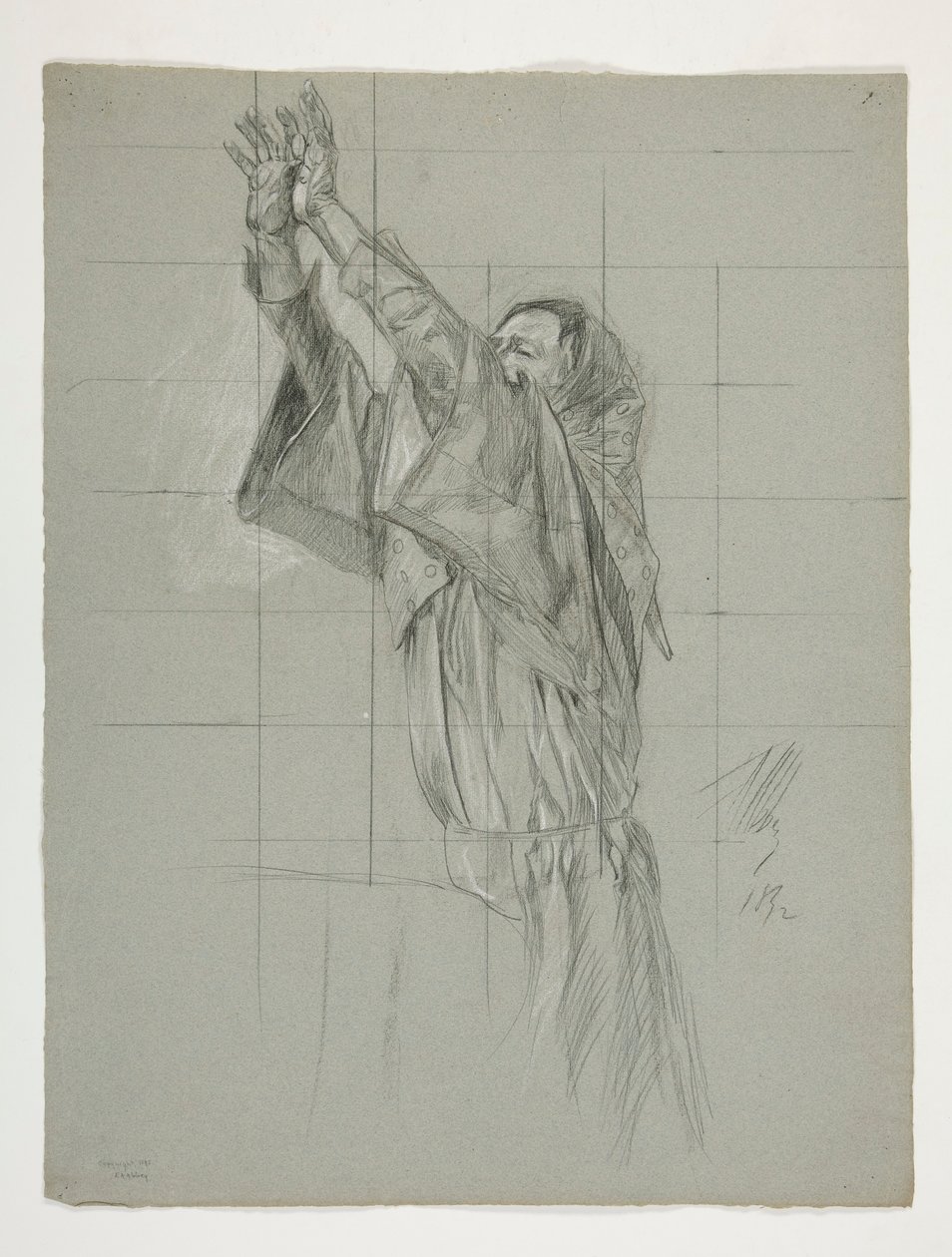 Estudio de figuras para el Rey Arturo de Edwin Austin Abbey
