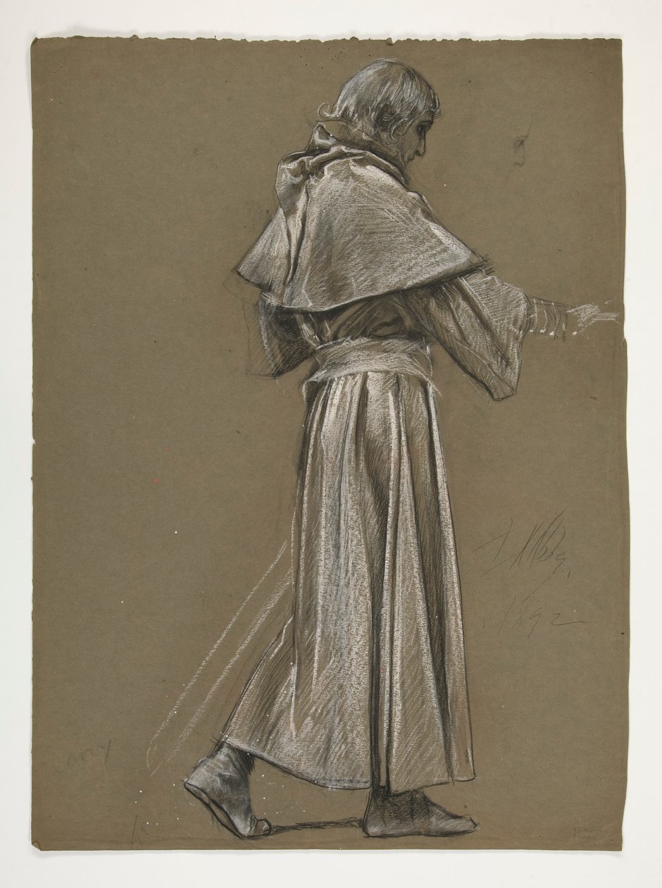 Estudio de figuras para el Rey Arturo de Edwin Austin Abbey