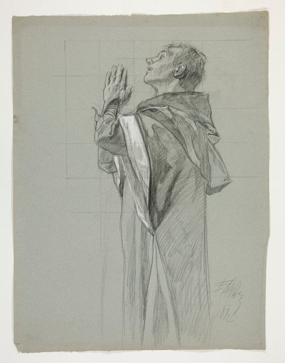 Estudio de figuras para el Rey Arturo de Edwin Austin Abbey