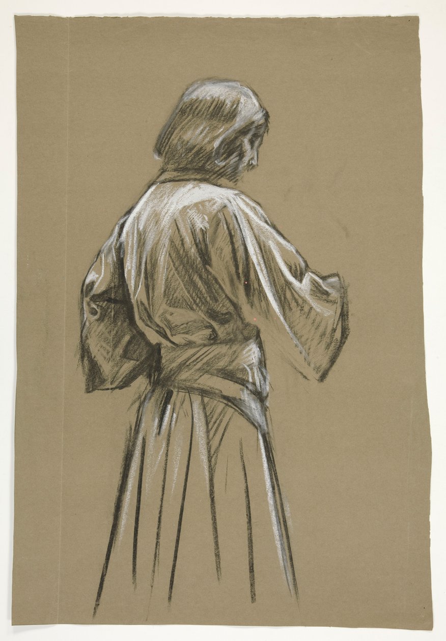 Estudio de figuras para el Rey Arturo de Edwin Austin Abbey
