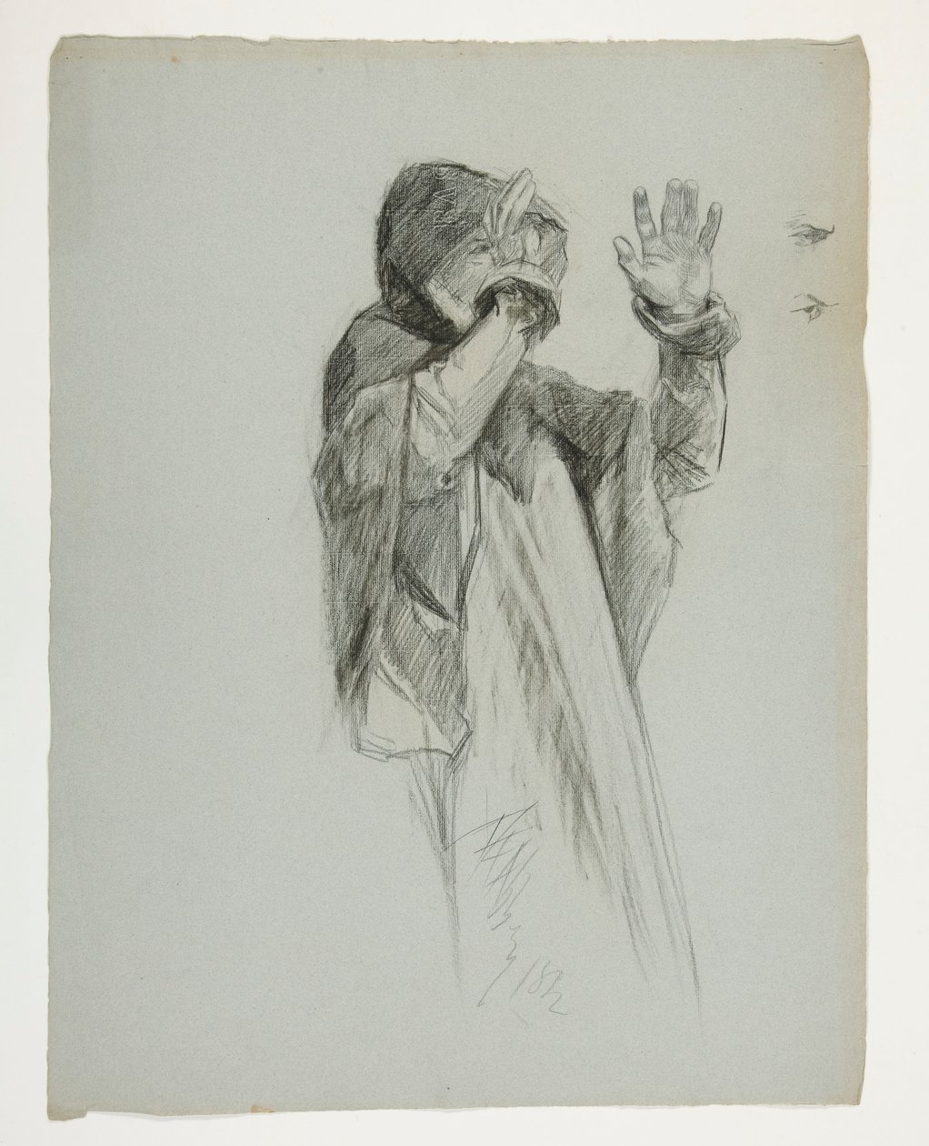 Estudio de figuras para el Rey Arturo de Edwin Austin Abbey