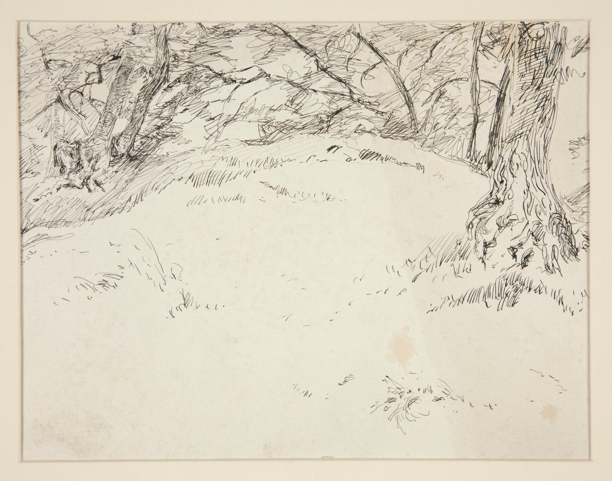 escena del bosque de Edwin Austin Abbey