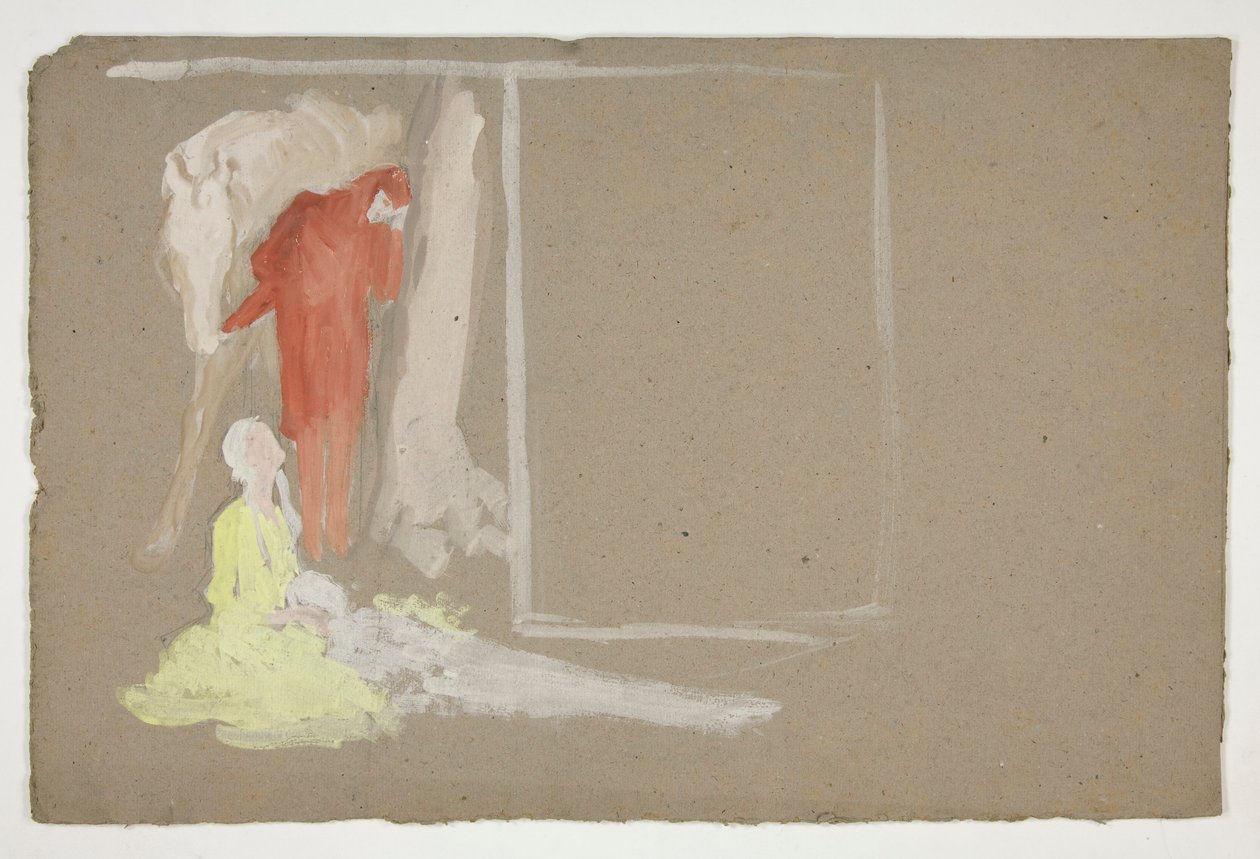 Grupo de figuras - (ilustración no identificada) de Edwin Austin Abbey