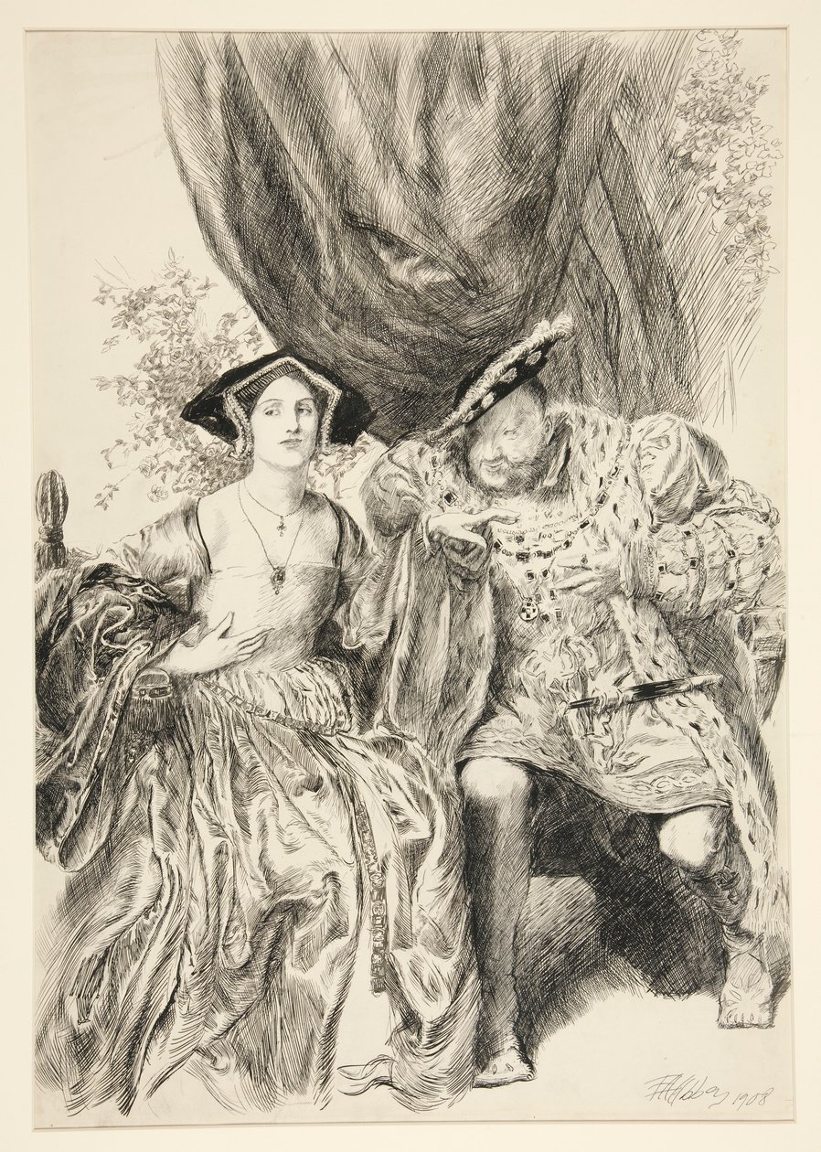 Enrique y Ana Bolena. Rey Henry: de Edwin Austin Abbey