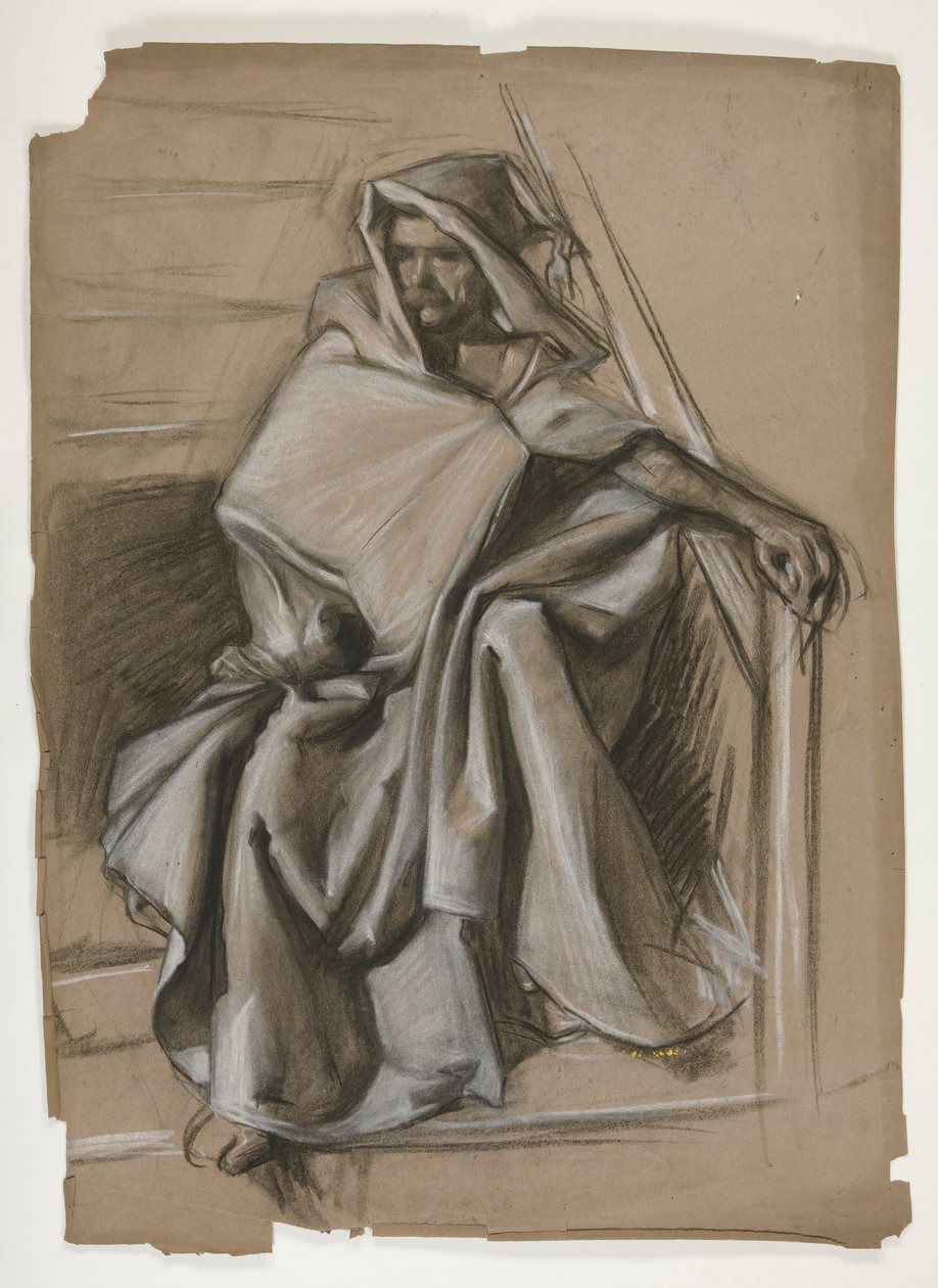 Serie Santo Grial. Estudio de figuras encapuchadas. de Edwin Austin Abbey