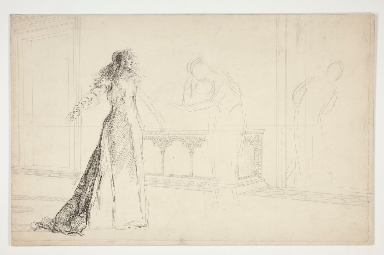 Julieta en el pasillo, de Romeo y Julieta de Edwin Austin Abbey
