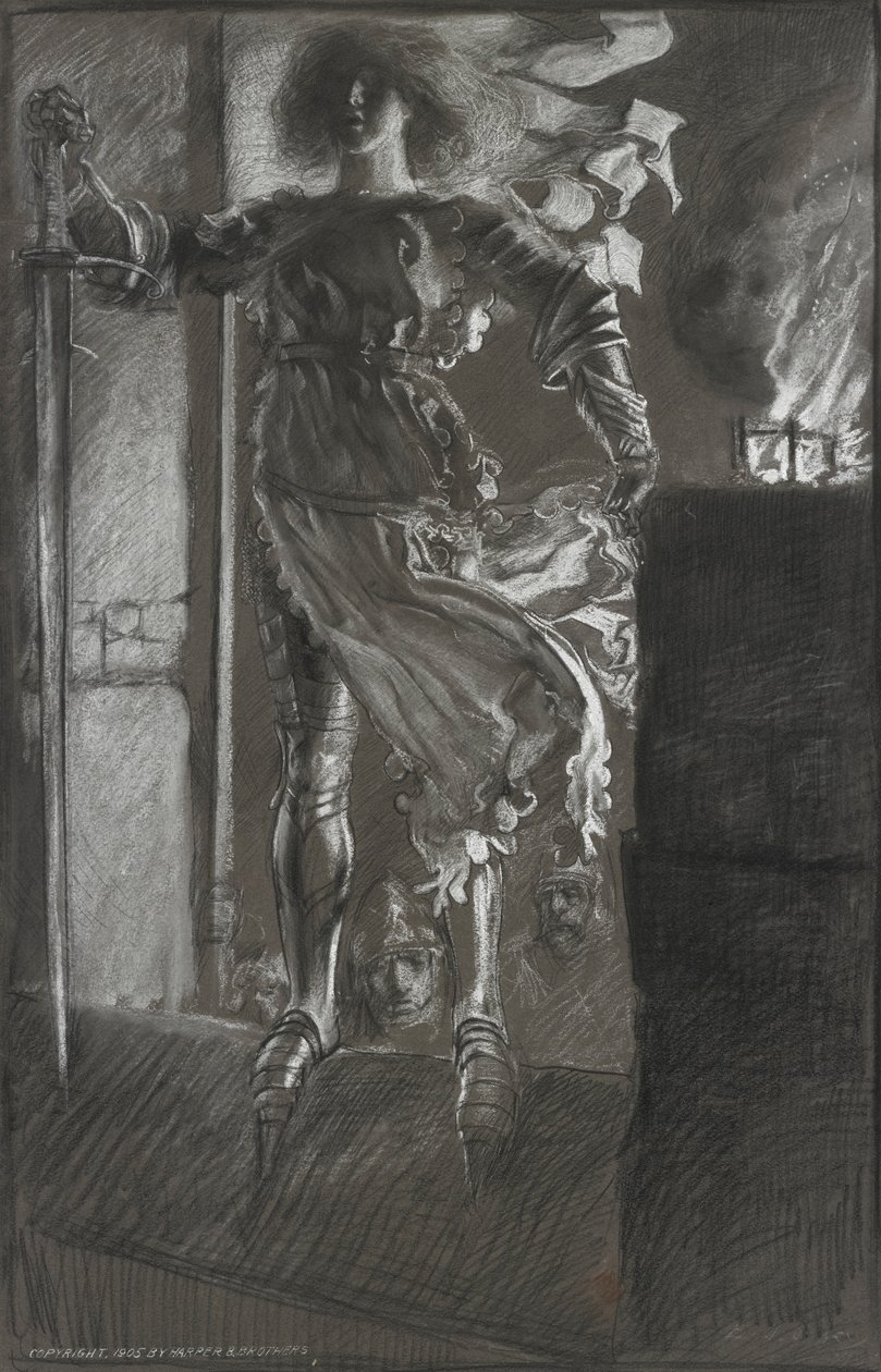 La Pucelle, del rey Enrique VI, Parte I, acto 3, escena 2 de Edwin Austin Abbey