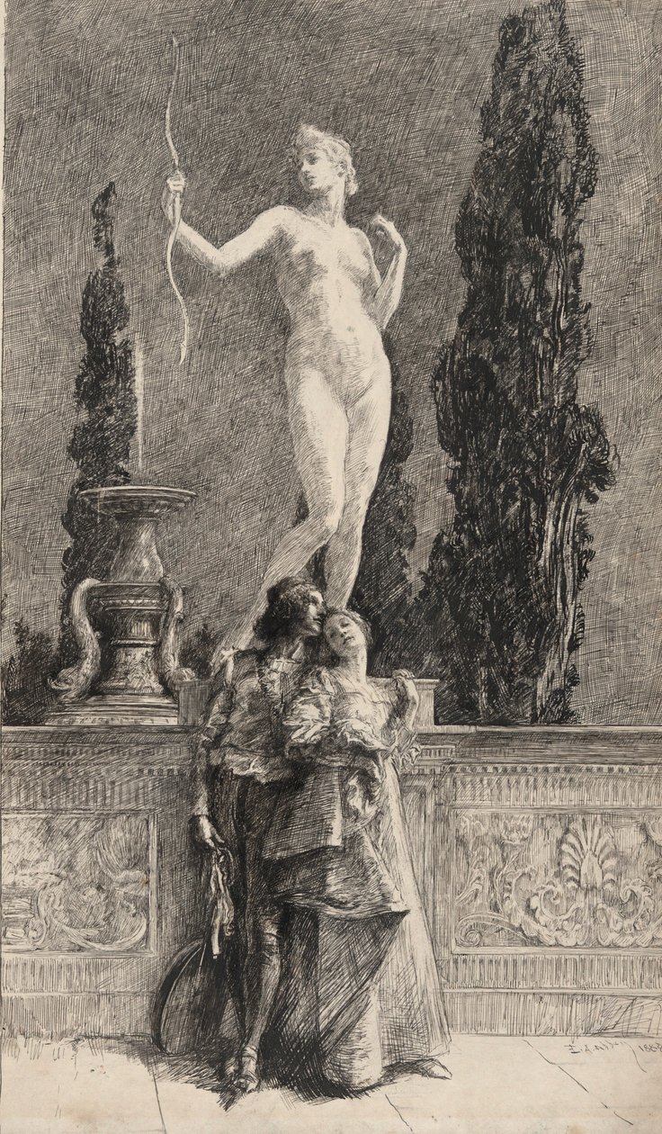 Lorenzo y Jéssica: de Edwin Austin Abbey