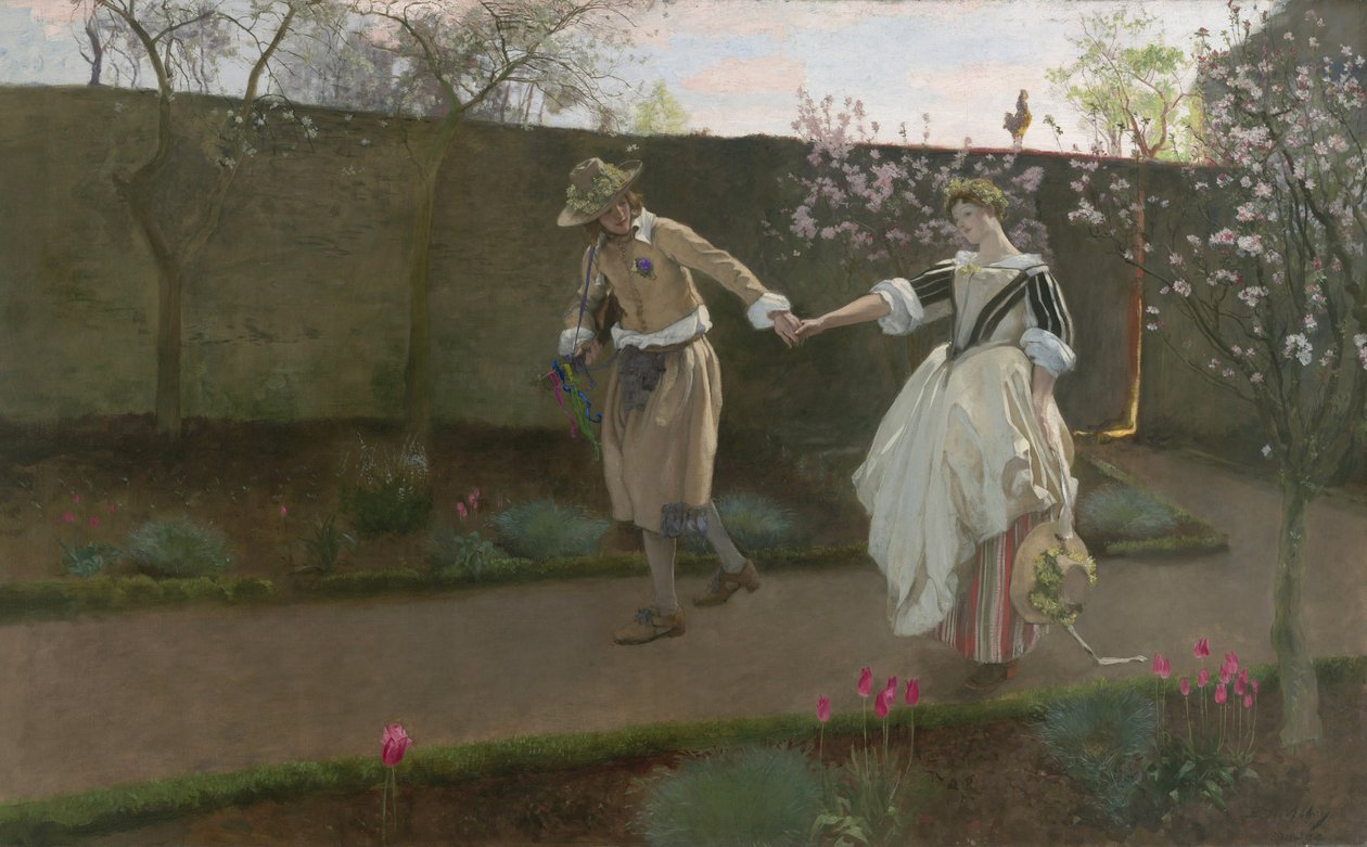 Mañana del Primero de Mayo, 1890-94 de Edwin Austin Abbey