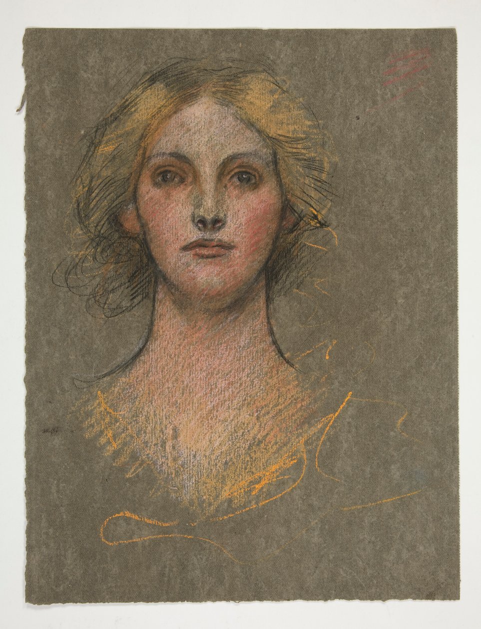 retrato, de, un, mujer joven de Edwin Austin Abbey