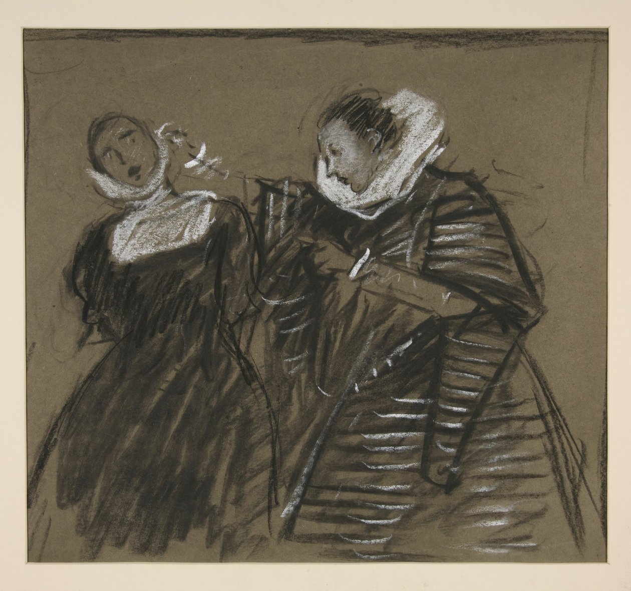 Boceto para la fierecilla domada (?) de Edwin Austin Abbey