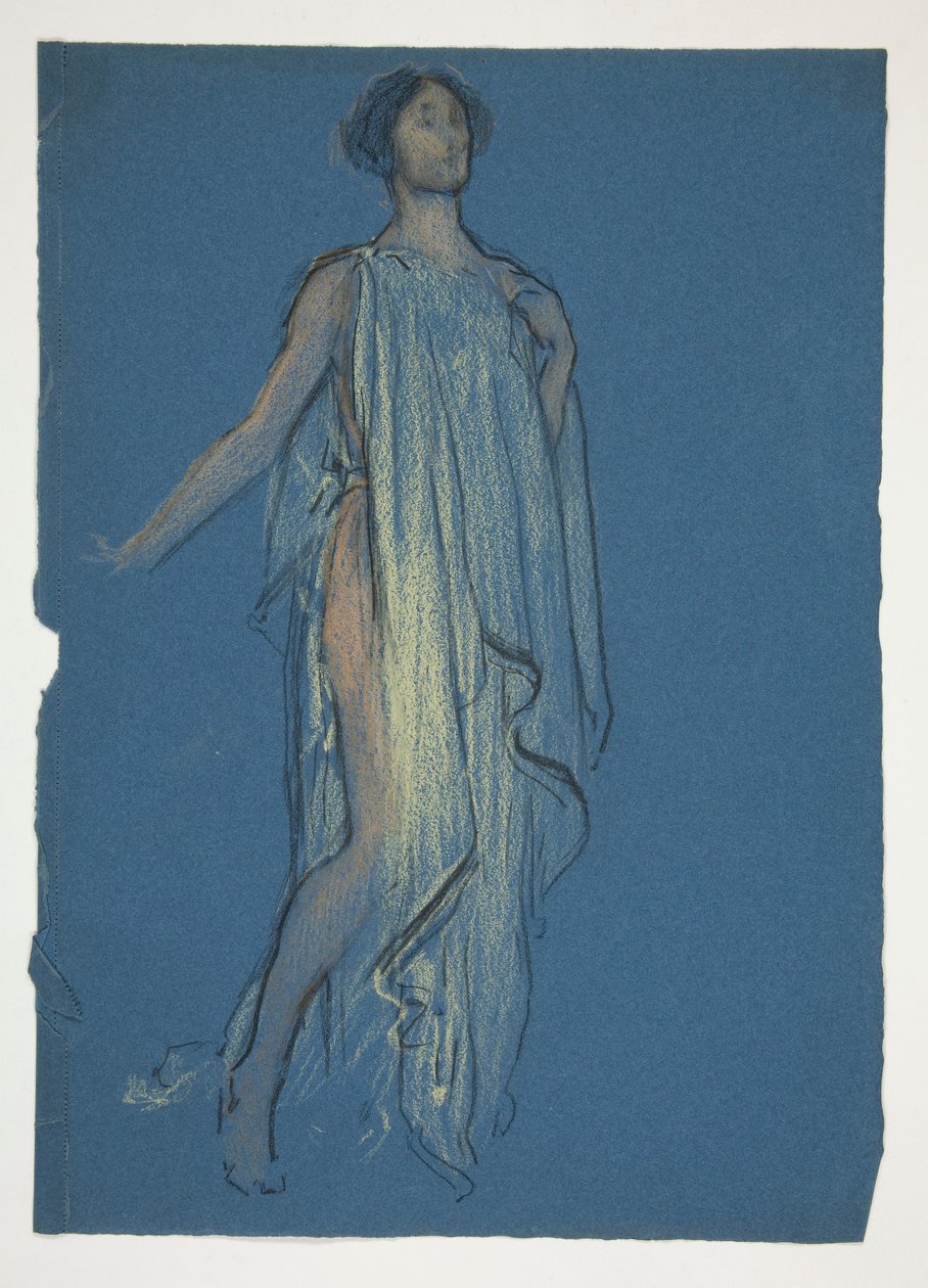 Boceto de una mujer: ¿estudio de vestuario para una obra de teatro? de Edwin Austin Abbey