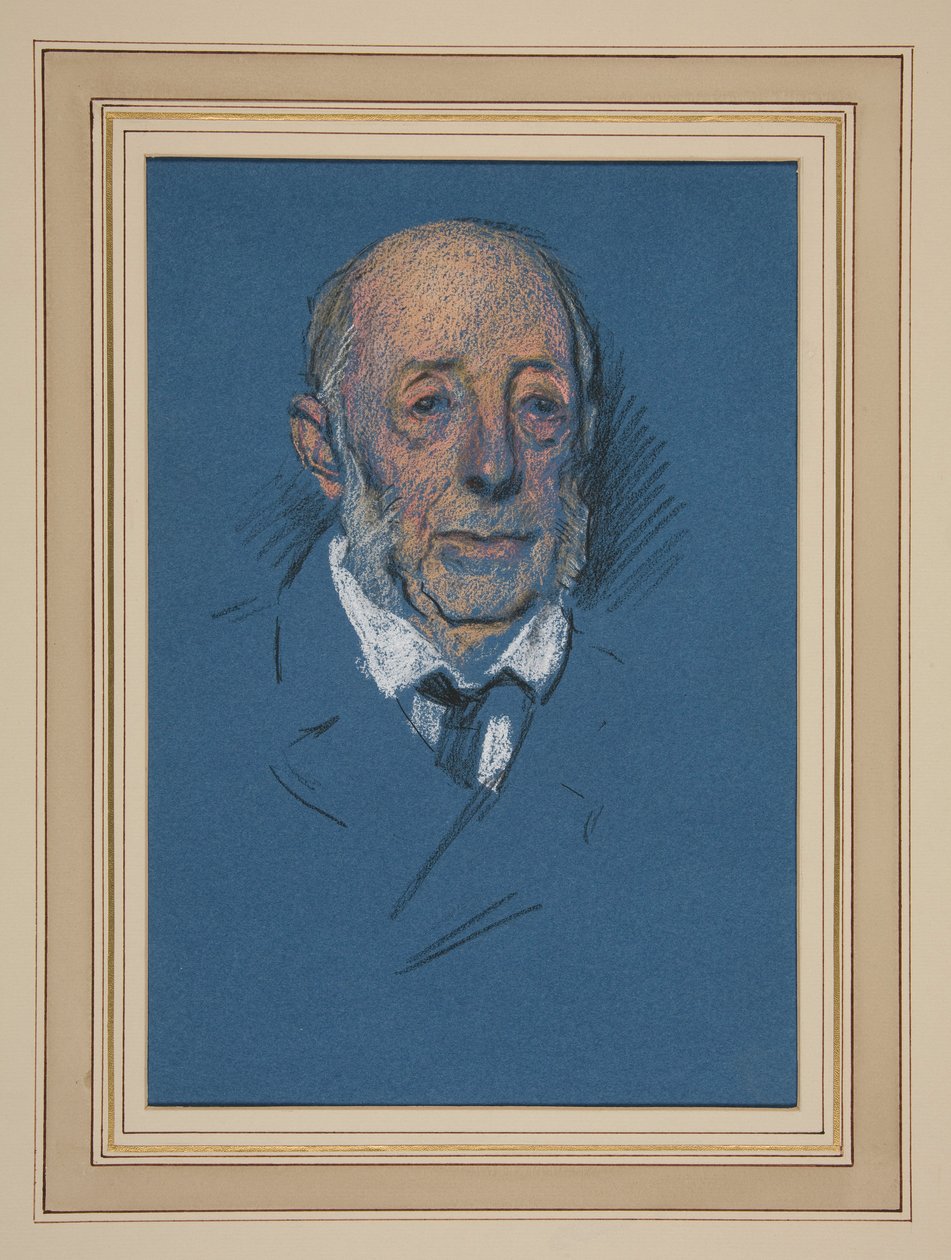 Estudiar. Anciano para coronación de Edwin Austin Abbey