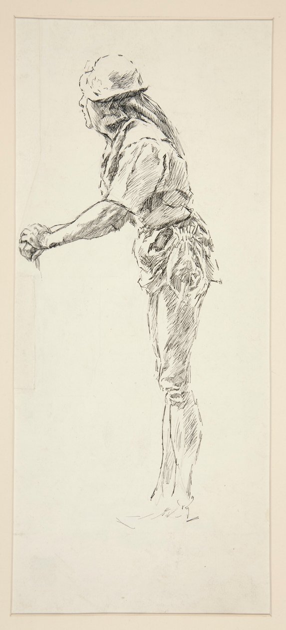 Estudio para aburrida, del amor de Edwin Austin Abbey