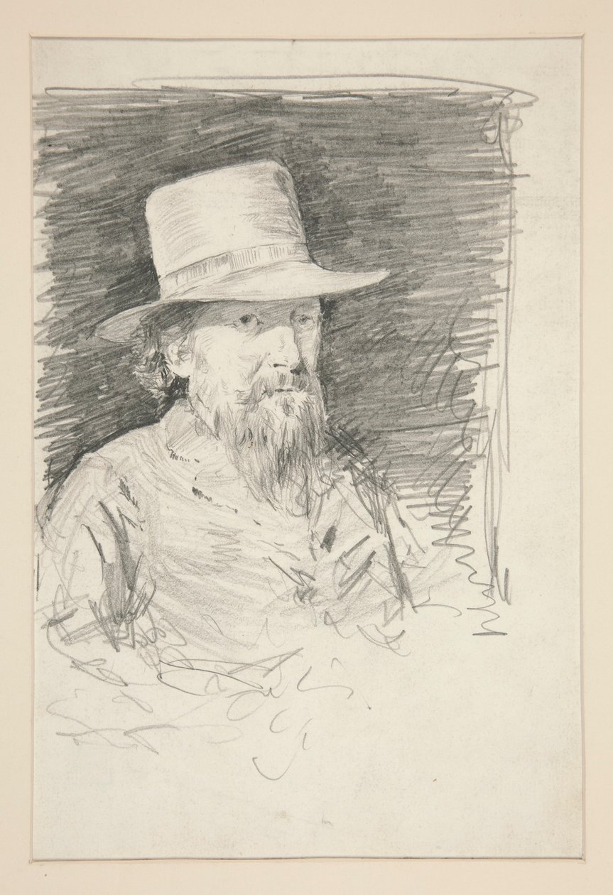 Estudio para el general Meade: boceto para el mural del edificio del capitolio estatal en Harrisburg, Pensilvania, 1902-1911 (completado por John Singer Sargent) de Edwin Austin Abbey