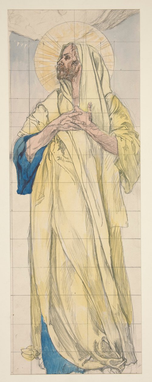 Estudio para Louis Comfort Tiffany de Edwin Austin Abbey