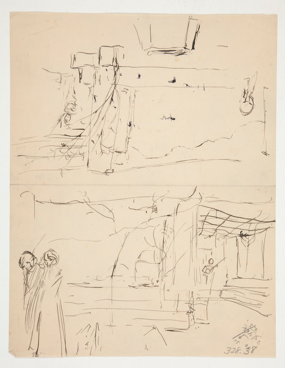 Estudio para la Duodécima Noche (?) de Edwin Austin Abbey