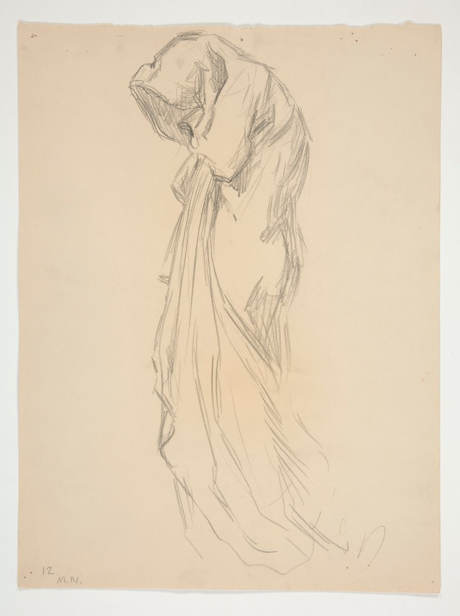 Estudio para la figura de las 12 de la noche en de Edwin Austin Abbey