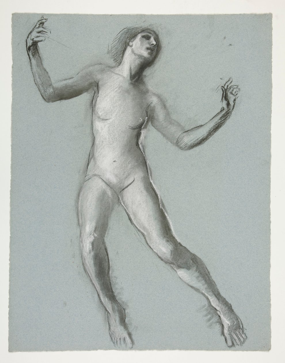Estudio para la figura de las 12 del mediodía en de Edwin Austin Abbey