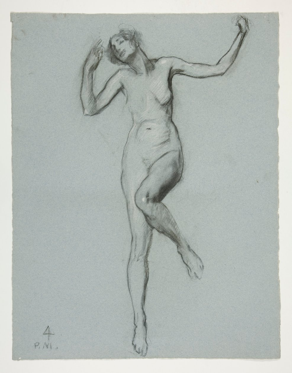 Estudio para figura de 4 pm en de Edwin Austin Abbey