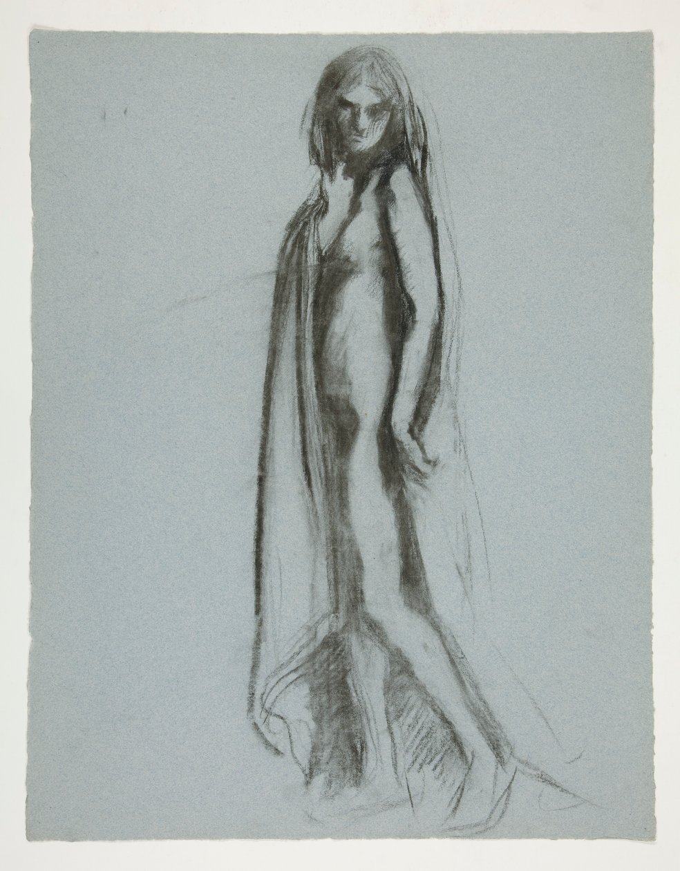 Estudio para figura de 7 pm en de Edwin Austin Abbey