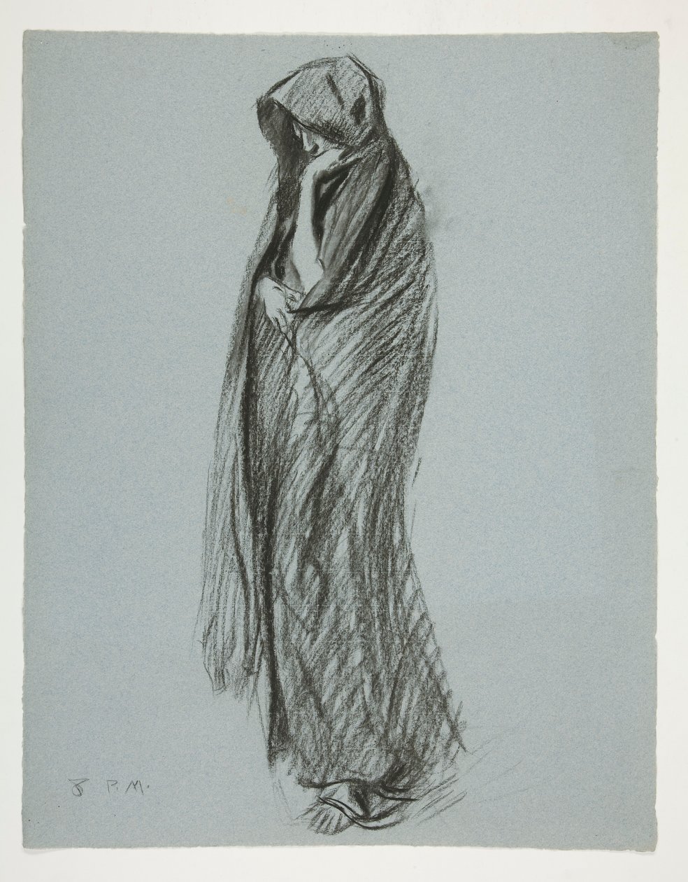 Estudio para figura de 8 pm en de Edwin Austin Abbey