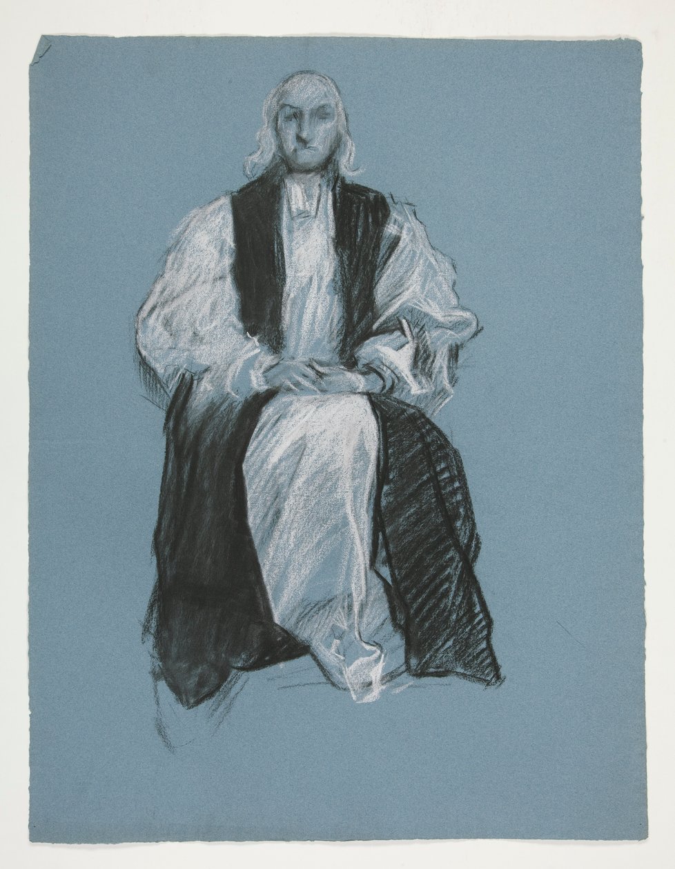 Estudio para la figura del obispo William White, en de Edwin Austin Abbey