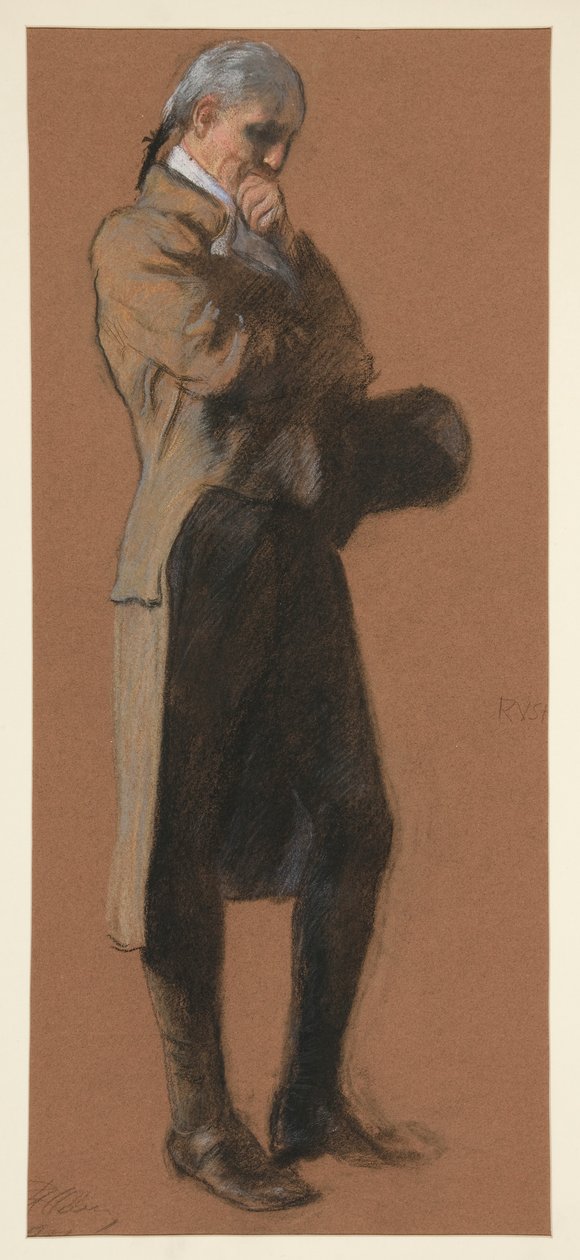 Estudio para figura del Dr. Benjamin Rush, en de Edwin Austin Abbey