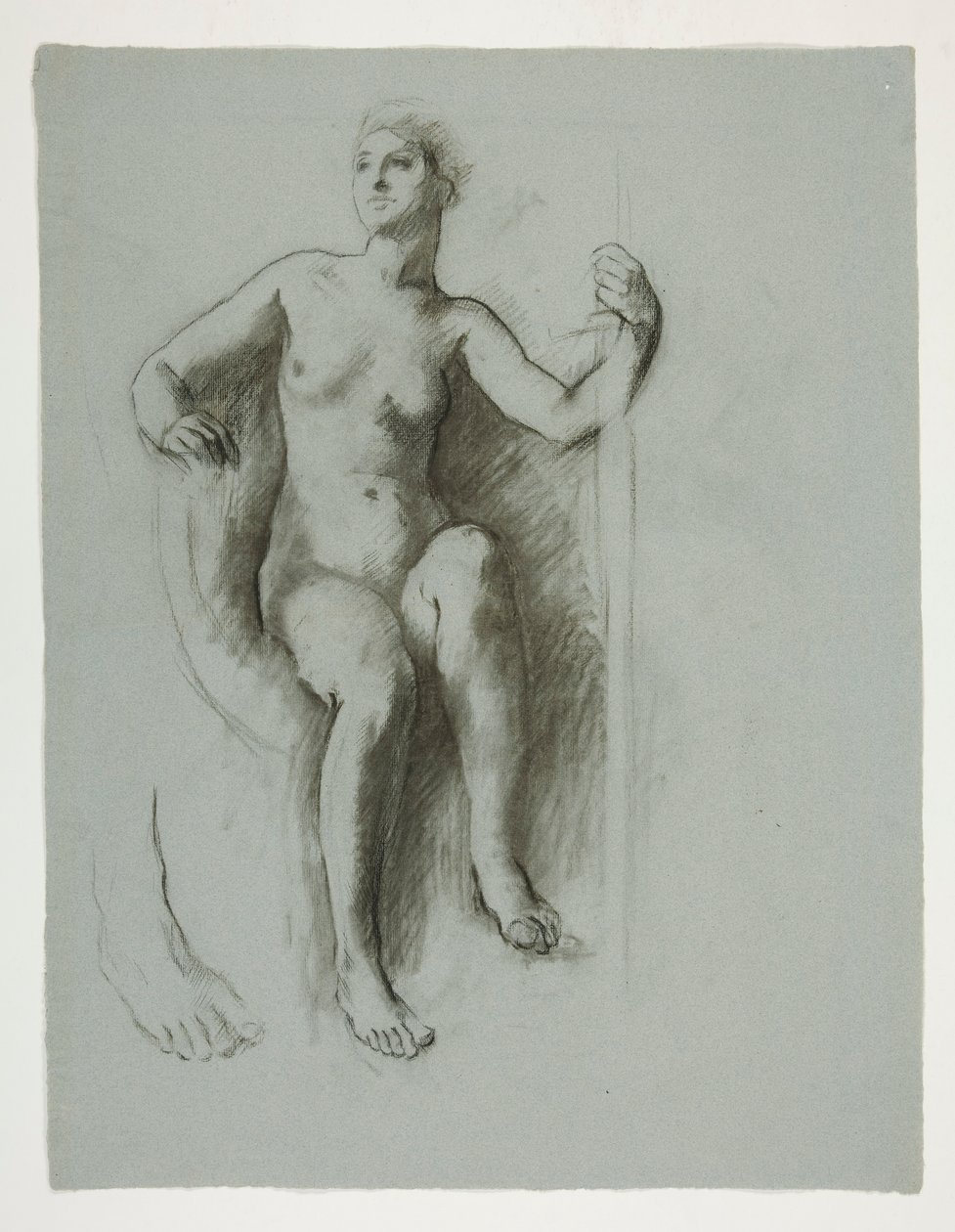 Estudio para figura del Genio de Estado, en el de Edwin Austin Abbey