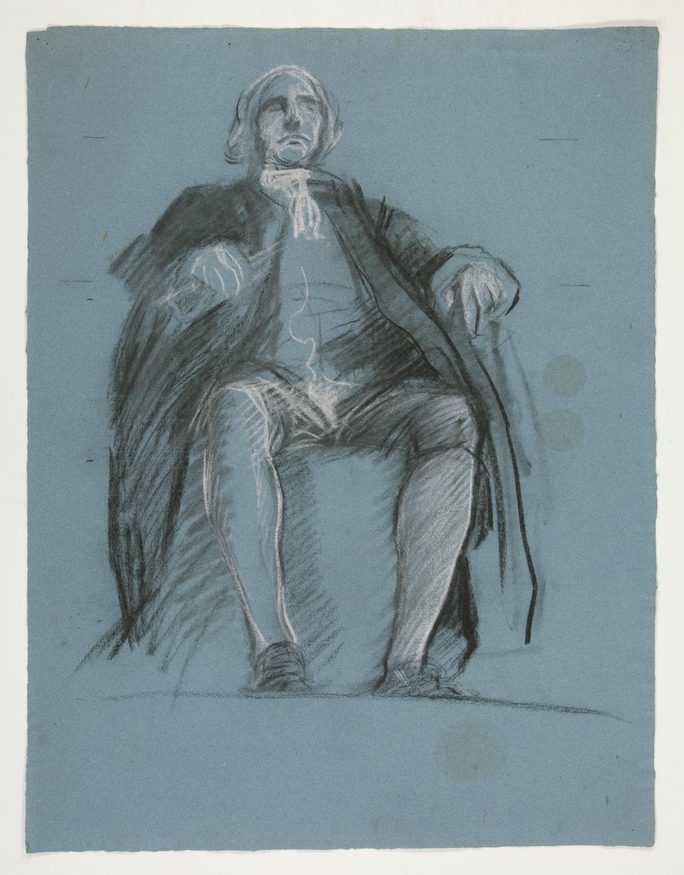 Estudio para la figura del General John Peter Gabriel Muhlenberg, en el de Edwin Austin Abbey
