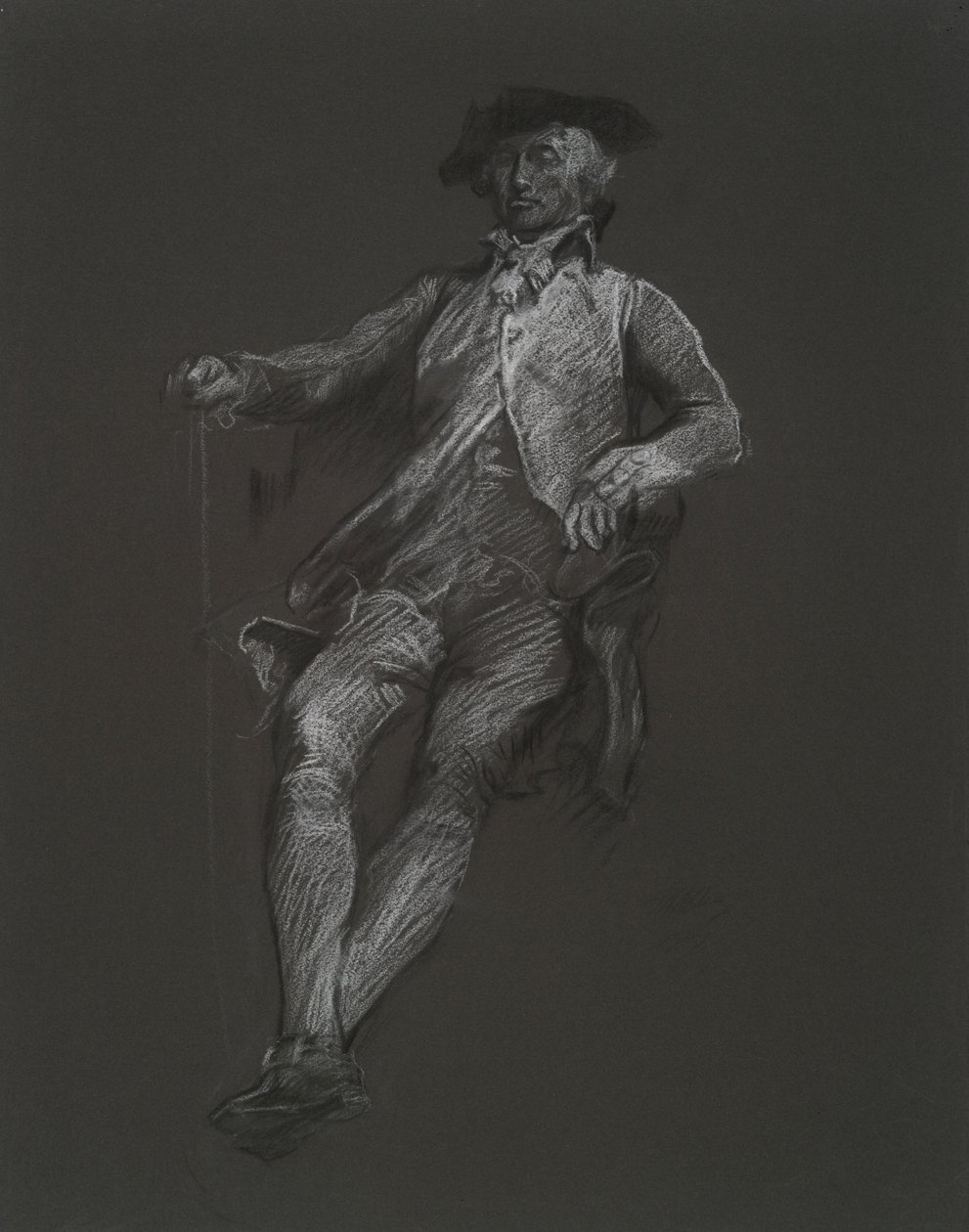 Estudio para la figura de John Dickinson, en de Edwin Austin Abbey