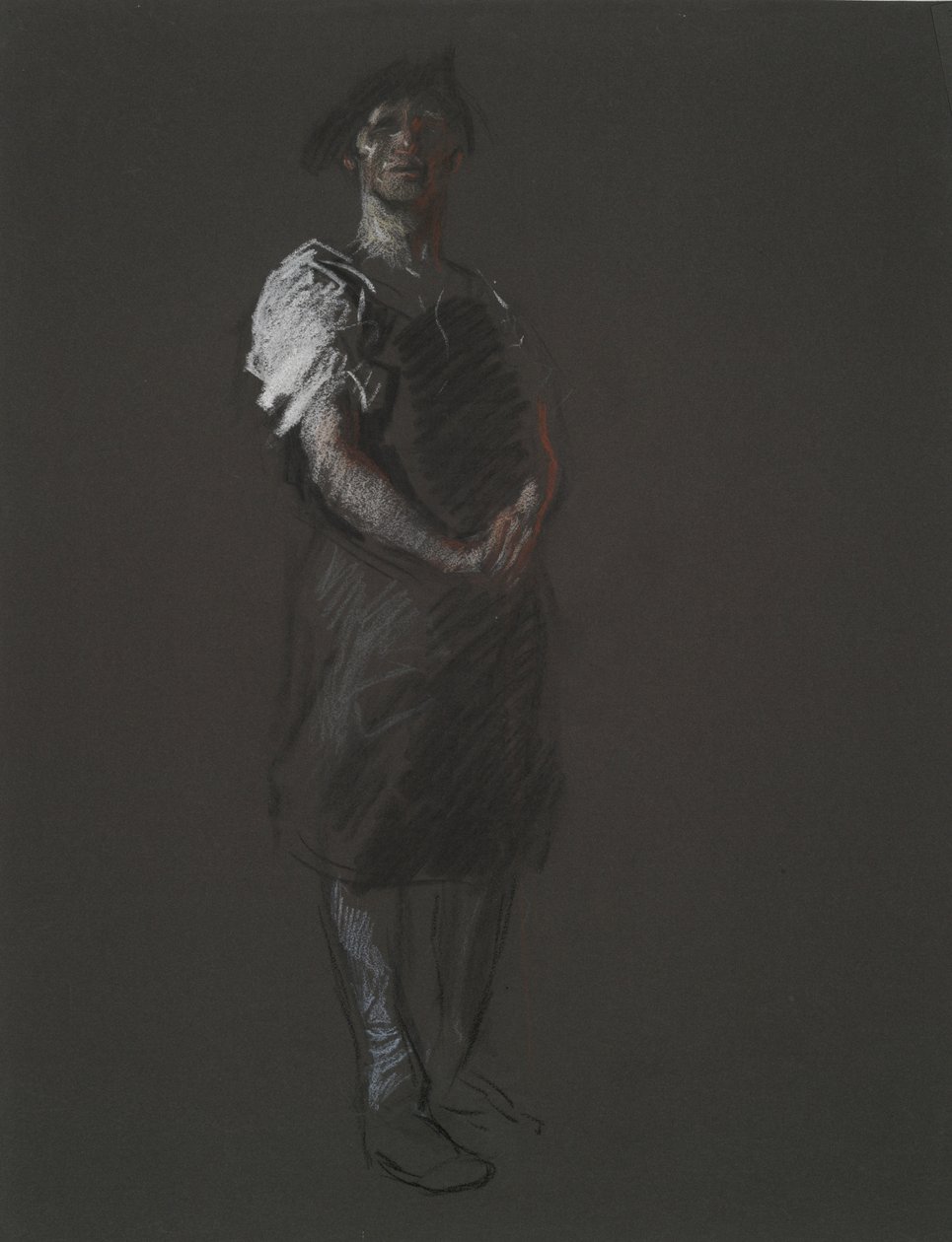 Estudio para la figura de un Obrero, en de Edwin Austin Abbey