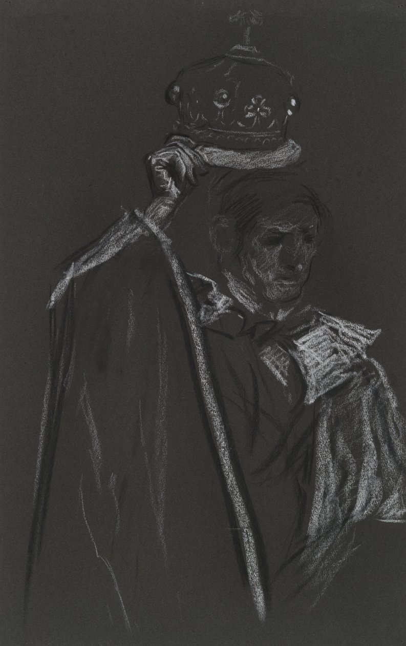 Estudio de pares para la coronación de Eduardo VII de Edwin Austin Abbey