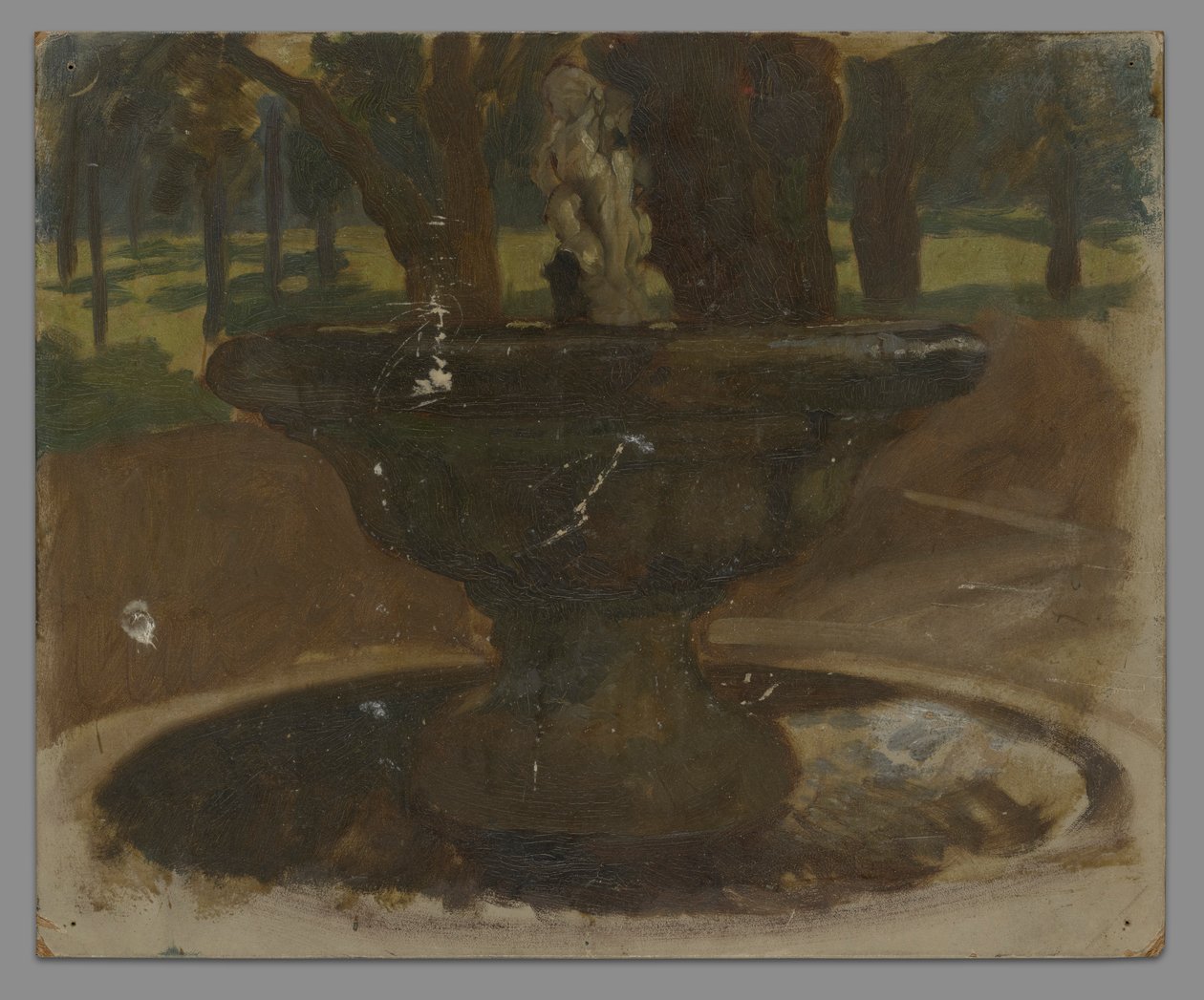 estudio de una fuente de Edwin Austin Abbey