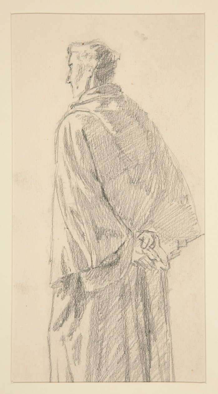 estudio de un hombre en túnica de Edwin Austin Abbey